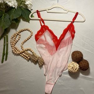 NWT Wireless Sheer Bodysuit size S